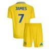 Leeds United Daniel James #7 Bortedraktsett Barn 2024-25 Kortermet (+ korte bukser)